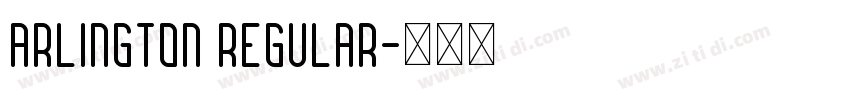 ARLINGTON Regular字体转换